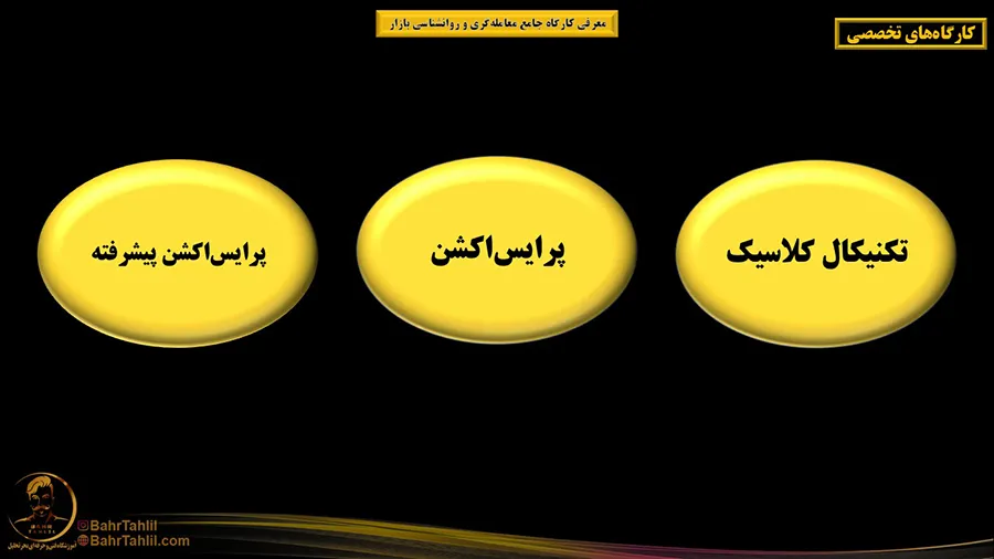 کارگاه جامع معاملهگری و روانشناسی بازار 4 دوره آموزش فارکس پرایس اکشن تحلیل تکنیکال دکتر محمد بحرینی