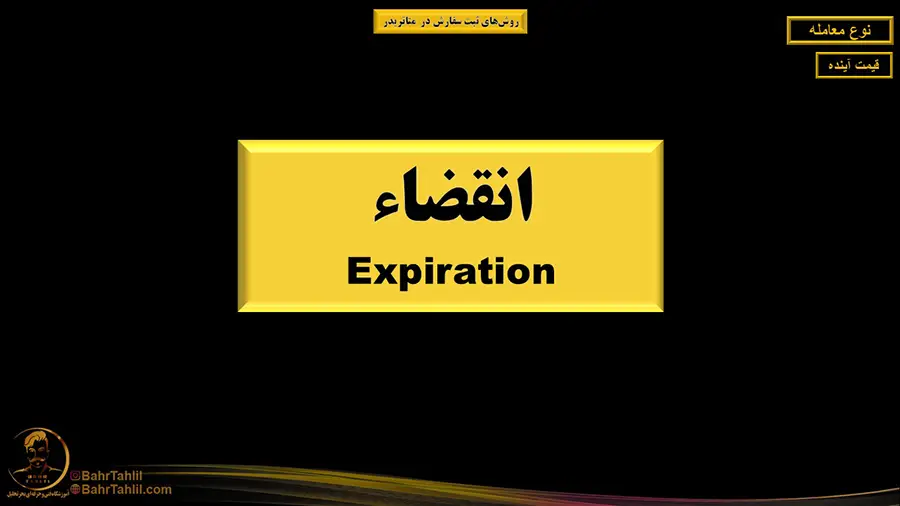 روشهای اردرگذاری در متاتریدر ۵ 24 تنظیمات زمان انقضاء Expiration